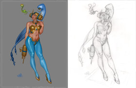 Craig Elliott - Space Princess - 003 Female Character Painting