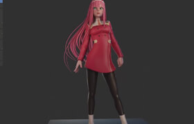 Patreon - Character Sculpt Zero Two by YanSculpts