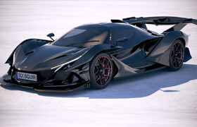 Squir - Gumpert Apollo Intensa Emozione 2019[3ds,c4d,fbx,lwo,ma,max,obj] - 3dmodel