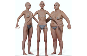 3dscanstore - Morphable Female Base Mesh - 3dmodel