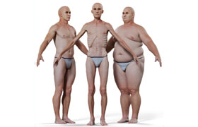 3Dscanstore - Morphable Male Base Mesh - 3dmodel