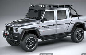 3D squir - Brabus 800 Adventure XLP 2020 3D Model