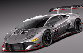 Squir - Lamborghini Huracan (LP 620-2) Super Trofeo 2014 [3ds-c4d-fbx-lwo-max-obj-mb]