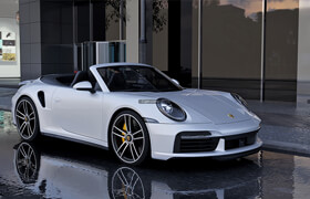 MAX 21 Porsche 911 Turbo S Cabriolet 2021 CRN 8 - 3dmodel