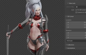 Udemy - Demon Huntress in Blender course