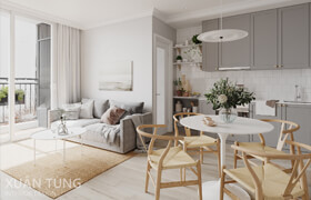 3D Interior Scenes File 3dsmax Model Scandinavian by Nguyen Xuan Tung  ​