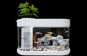 xiaomi geometry fish tank aquaponics ecosystem