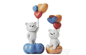 Teddy Bear and Balloons