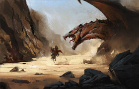 ArtStation - Greg Rutkowski - Desert Dragon Demo