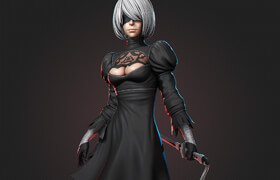 YanSculpts - Character Sculpt Package 44 - Level 3 Private [2B NieR Automata]