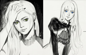 Artstation - Photoshop CS6 CC2019 Pencil Brush (Pencil Cursor) by Sy Lee - ps笔刷