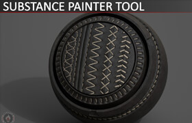 Artstation - Stitches, Seams, Staples v2 - Substance Painter - 笔刷