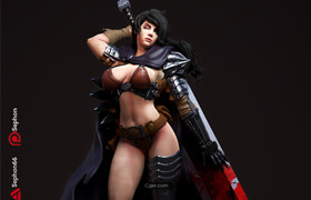 ArtStation - GUTS FEMALE VERSION BY CREATIVE GEEK MB - 3D Print Model