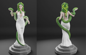 Cgtrader - MEDUSA - MINIATURE 3D print model