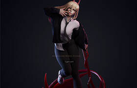 ArtStation - Chainsaw Man - Power - 3D Print Model