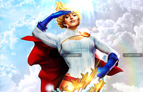 Cgtrader - B3DSERK Power Girl Bust ready for printing