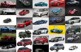 Car 3D Models Bundle 1 January 2023