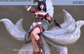 Patreon - Ahri League of Legends 3D Print Model