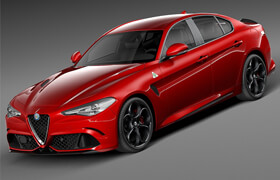 Squir - Alfa Romeo Giulia 2016 max - 3dmodel