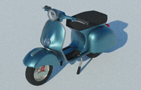 Skillshare - Create A Retro Moped With Blender 2.8