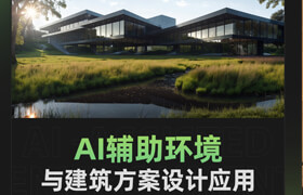 【正版】AI绘图在景观/建筑/室内方案设计中的应用