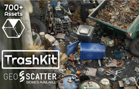 Trash Kit - 3D Assetkit - 3dmodel