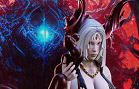 MyMiniFactory - Blood Enchantress - Hex Pose - 3D Print Model