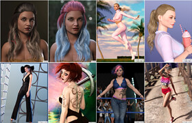 DAZ3D, POSER BUNDLE 1 JULY 2022