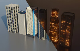 Building Asset Pack 2 (Day & Night) - blender