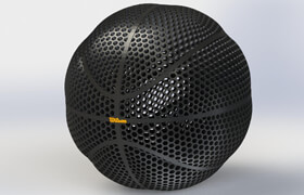 cults3d - NBA Airless Basketball Wilson Version - 3dprint model