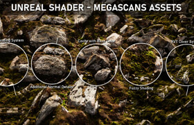 Artstation - Unreal Shader Megascans Assets