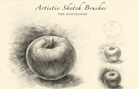 Designcuts - Artistic Sketch Brushes - ps笔刷