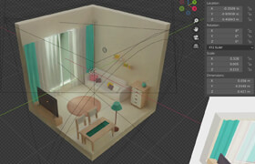 Udemy - Crafting a Living Room Scene in Blender 3.5