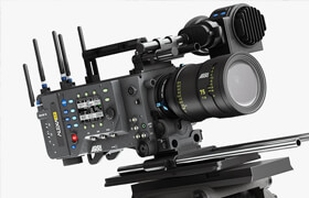 ARRI ALEXA LF Pro Camera with OConnor 2560 Tripod - 3dmodel