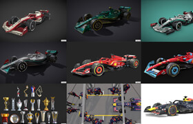 Sketchfab - F1 Bundle - Blender & FBX - 3dmodel