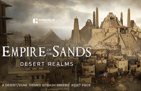 Empire Of The Sands - Desert Structures Kitbash Greeble Assets