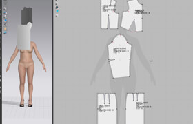 Udemy - Pattern making for fashion design in Clo3d Part -I