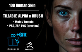 Artstation - Human Skin Kit - 建模笔刷