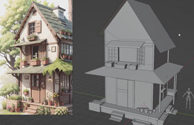 Udemy - Charming Cottage in Blender Substance Painter & UE 5.3​