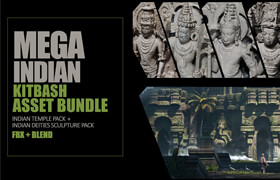 Artstation - Mega Indian Kitbash Asset Bundle - 模型