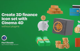 Udemy - Create 3D finance icon set with Cinema 4D