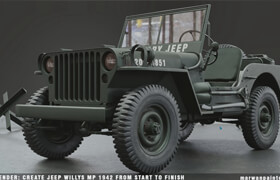 Udemy - Blender Create Jeep Willys MP 1942 From Start To Finish