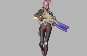 Udemy - Stylized Cyberpunk girl in Zbrush course