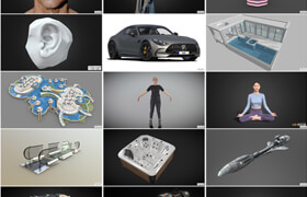 Sketchfab 网站的216个游戏级别的模型合集