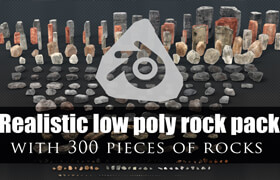 Blender market - Game And Render Ready Rock Pack With 2 Lod Phase