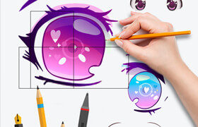 HOW TO DRAW ANIME BEAUTIFUL EYES The Master guide to draw eyes with reflections - book